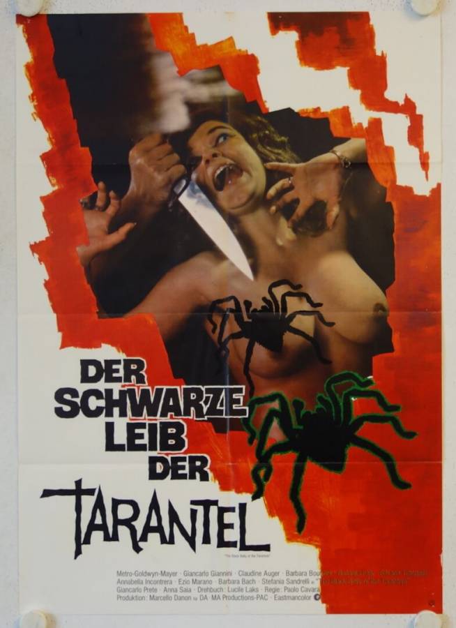 Der schwarze Leib der Tarantel originales deutsches Filmplakat